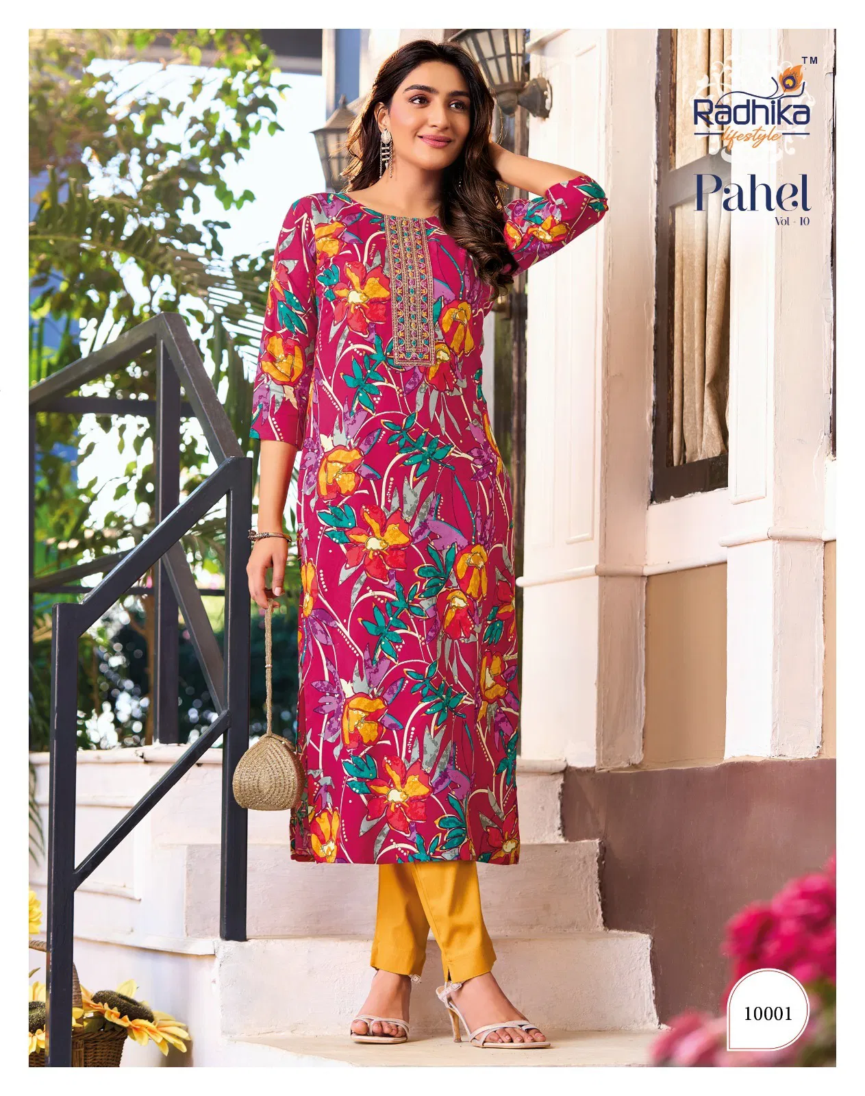 Pahel Vol 10 By Radhika Straight Cut Rayon Printed Kurti Wholesale Online